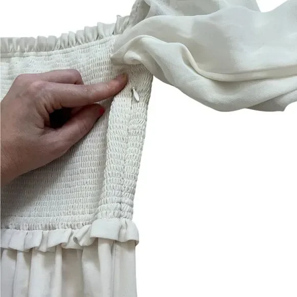 Aritzia Wilfred Tempest Dress in Light Birch size small - Picture 4 of 14